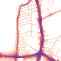 Daytime road noise heatmap for NN2 6BH