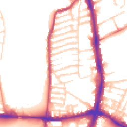 Daytime road noise heatmap for NN2 6BJ