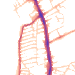 Daytime road noise heatmap for NN2 6DG
