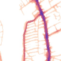 Daytime road noise heatmap for NN2 6DR