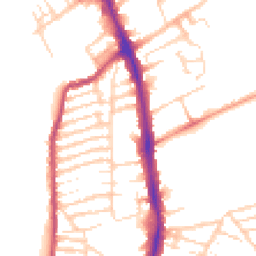 Daytime road noise heatmap for NN2 6DY