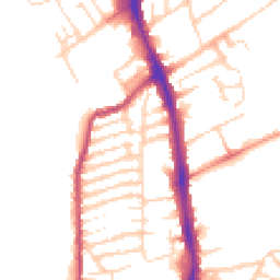 Daytime road noise heatmap for NN2 6DZ