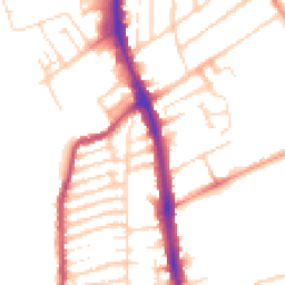Daytime road noise heatmap for NN2 6EY