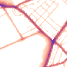 Daytime road noise heatmap for NN2 6JF