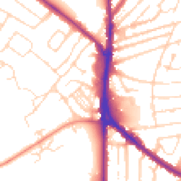 Daytime road noise heatmap for NN2 6NF