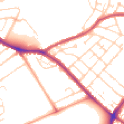 Daytime road noise heatmap for NN2 7BX