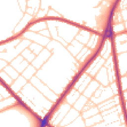 Daytime road noise heatmap for NN2 7HN