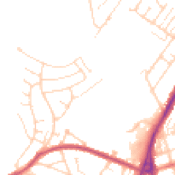 Daytime road noise heatmap for NN2 7NG