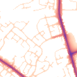Daytime road noise heatmap for NN2 8DG