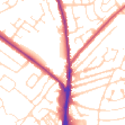 Daytime road noise heatmap for NN2 8DN