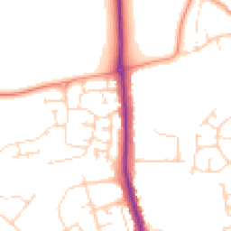 Daytime road noise heatmap for NN2 8FG