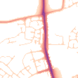 Daytime road noise heatmap for NN2 8FH