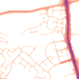 Daytime road noise heatmap for NN2 8FU