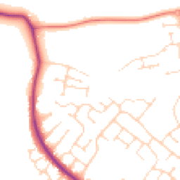 Daytime road noise heatmap for NN2 8GJ