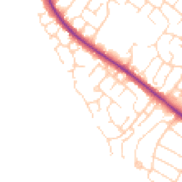 Daytime road noise heatmap for NN2 8PL