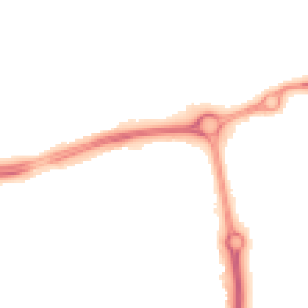 Night-time road noise heatmap for NN5 4AH