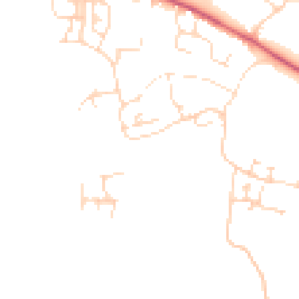 Daytime road noise heatmap for NN5 4AP