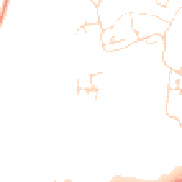 Daytime road noise heatmap for NN5 4AS