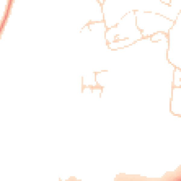 Daytime road noise heatmap for NN5 4AU