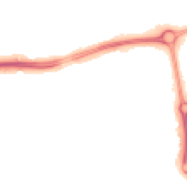 Night-time road noise heatmap for NN5 4BA