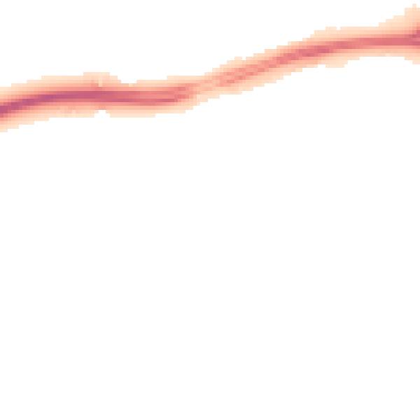 Night-time road noise heatmap for NN5 4DH