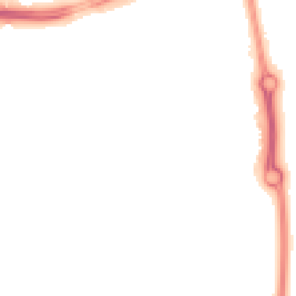 Night-time road noise heatmap for NN5 4DP