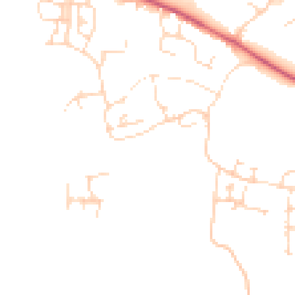 Daytime road noise heatmap for NN5 4DS