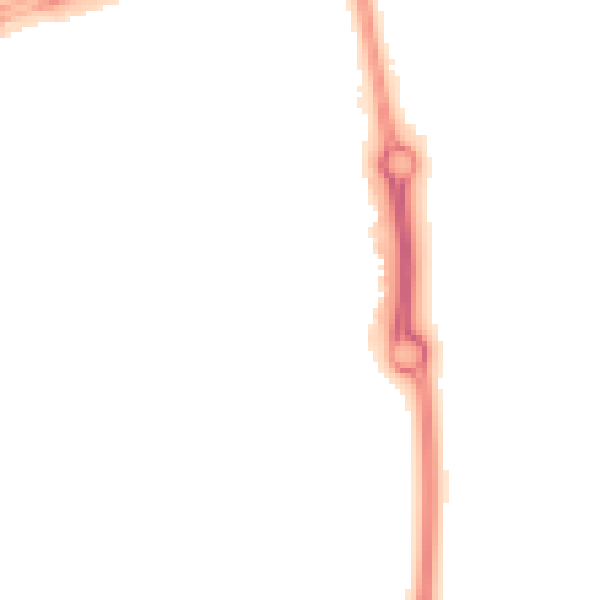 Night-time road noise heatmap for NN5 4EB