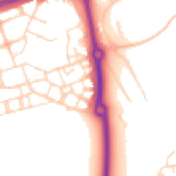 Daytime road noise heatmap for NN5 4EE