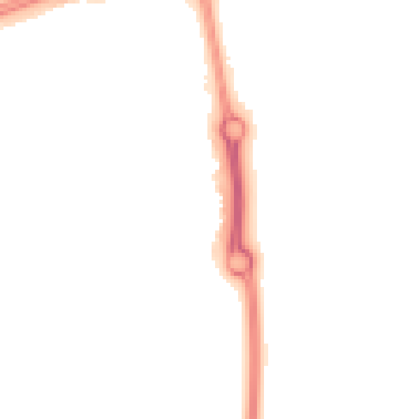 Night-time road noise heatmap for NN5 4EE