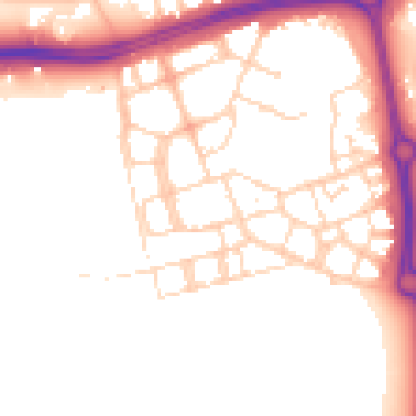 Daytime road noise heatmap for NN5 4GZ