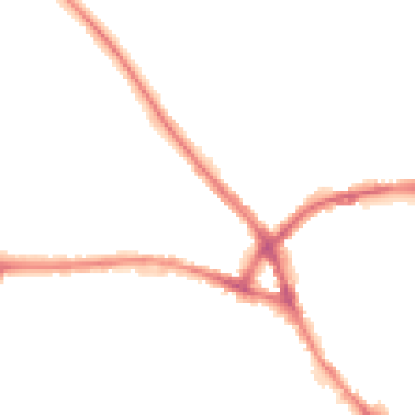 Night-time road noise heatmap for NN5 5BH