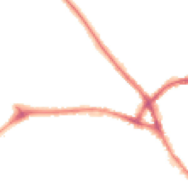 Night-time road noise heatmap for NN5 5BN