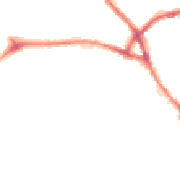 Night-time road noise heatmap for NN5 5FN