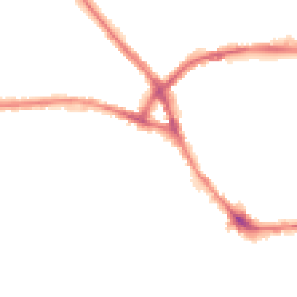 Night-time road noise heatmap for NN5 5LR
