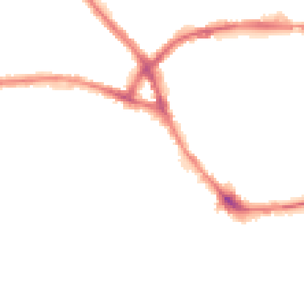 Night-time road noise heatmap for NN5 5LT