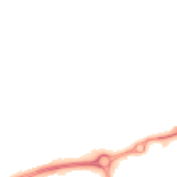 Night-time road noise heatmap for NN5 6FA