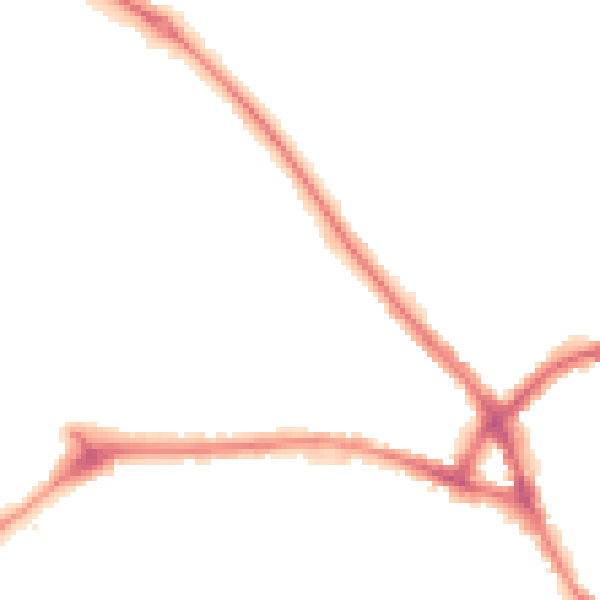 Night-time road noise heatmap for NN5 7AH