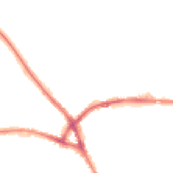 Night-time road noise heatmap for NN5 7BA