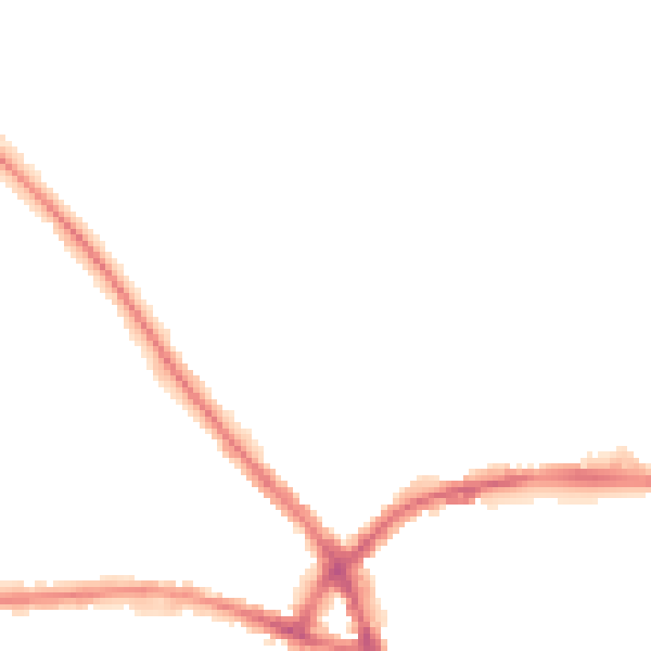 Night-time road noise heatmap for NN5 7BG