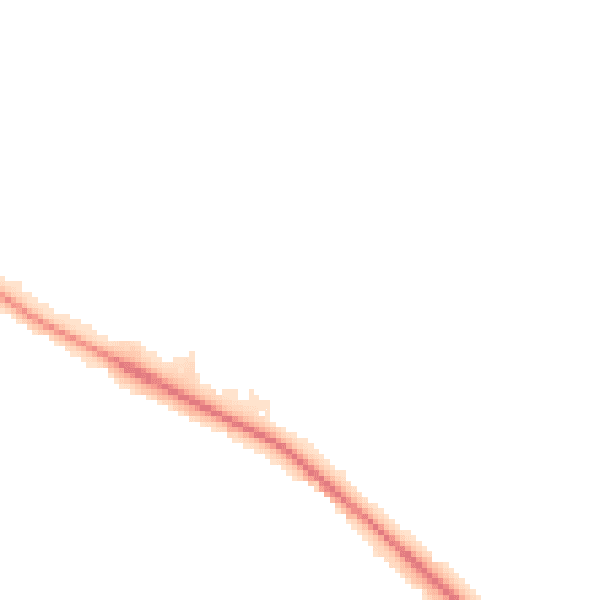 Night-time road noise heatmap for NN5 7FD