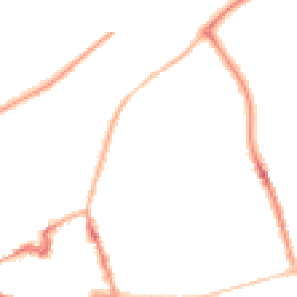 Night-time road noise heatmap for NN8 1DP