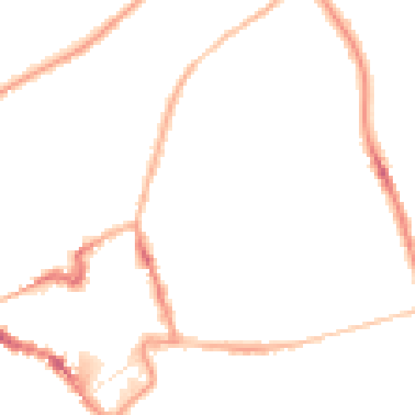 Night-time road noise heatmap for NN8 1DU