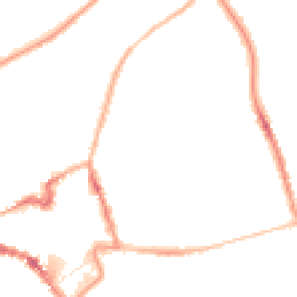 Night-time road noise heatmap for NN8 1EP