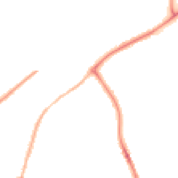 Night-time road noise heatmap for NN8 1FD