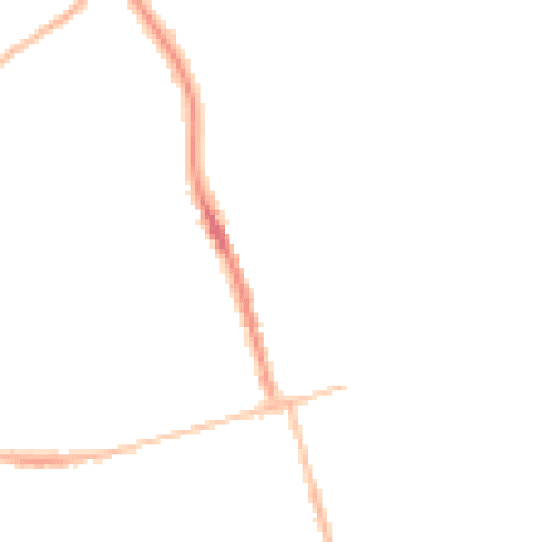 Night-time road noise heatmap for NN8 1QG