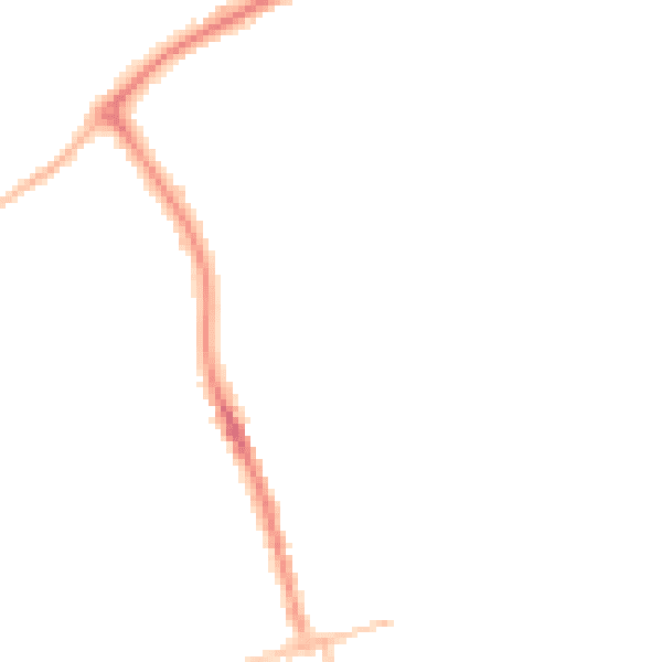 Night-time road noise heatmap for NN8 1SH