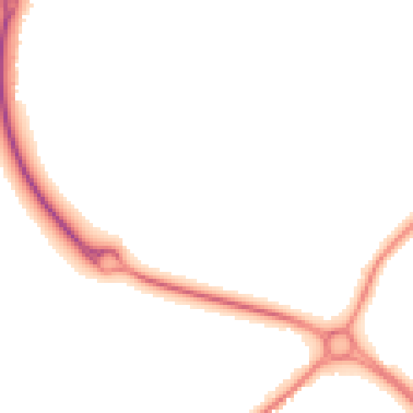Night-time road noise heatmap for NN8 3FX
