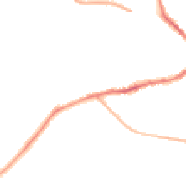 Night-time road noise heatmap for NN8 3HQ