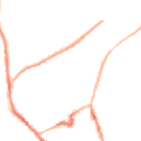 Night-time road noise heatmap for NN8 4EP